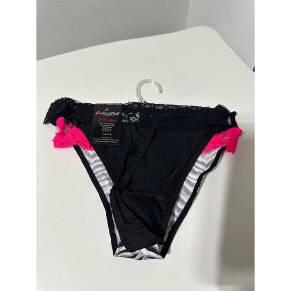 Love Affair 2 pack Lace waistband thongs plus size 2X NWT - Picture 3 of 3